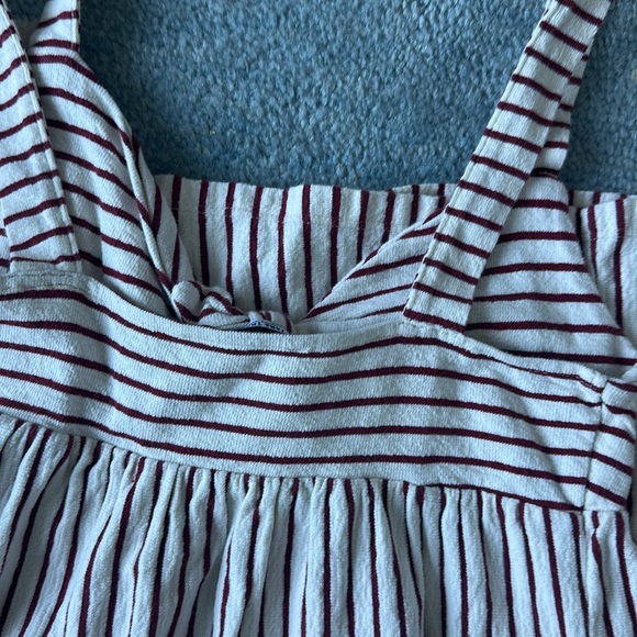 Zara Maroon Striped Dress - Picture 6 of 6